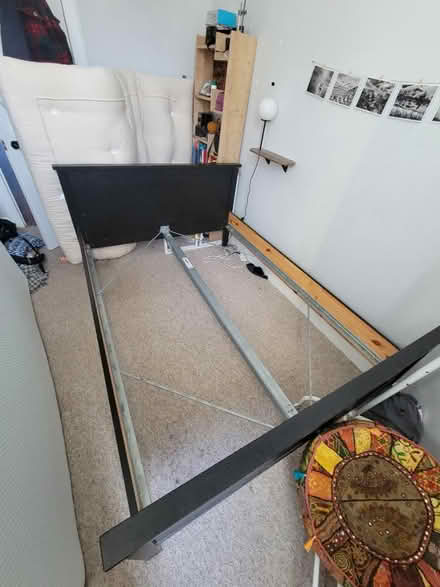 Photo of free Double bed frame - Ikea Hemnes (EH15) #1