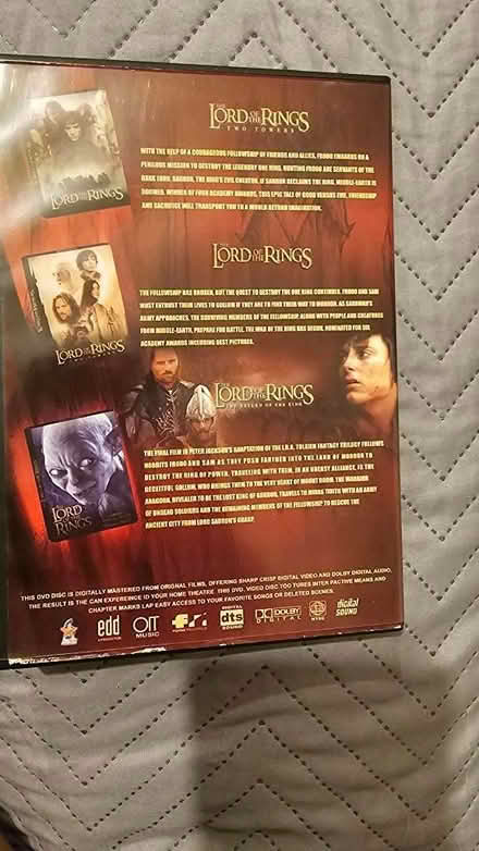 Photo of free Lord of the rings trilogy dvd (Heeley Bridge S8) #2