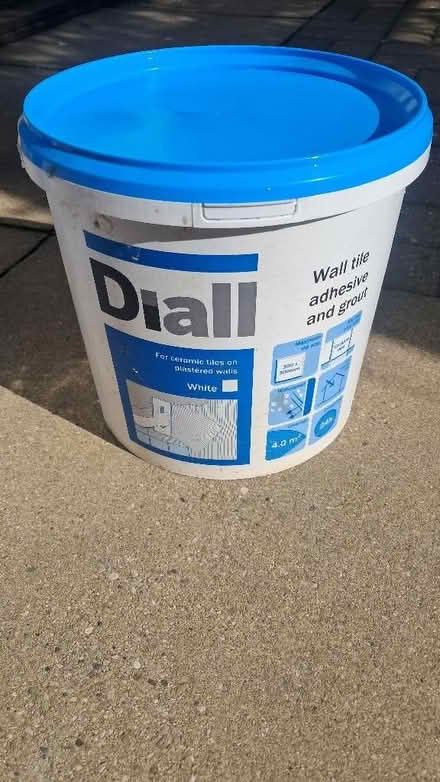 Photo of free UNOPENED: Tub of wall tile adhesive and grout. (Bramley LS13) #1