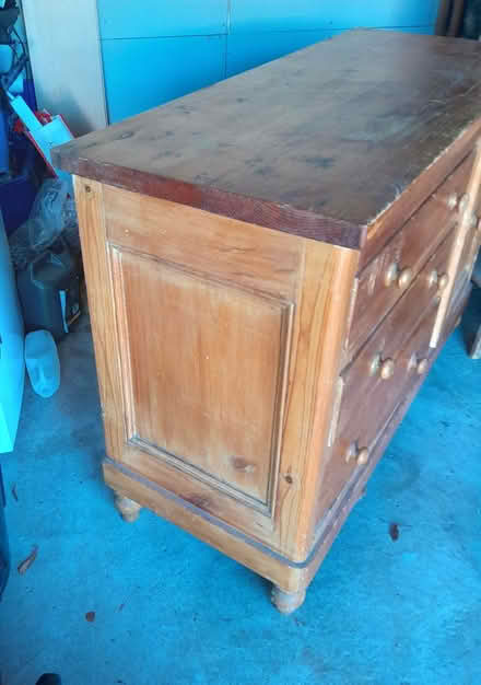 Photo of free old pine chest/cupboard (Elworth CW11) #4