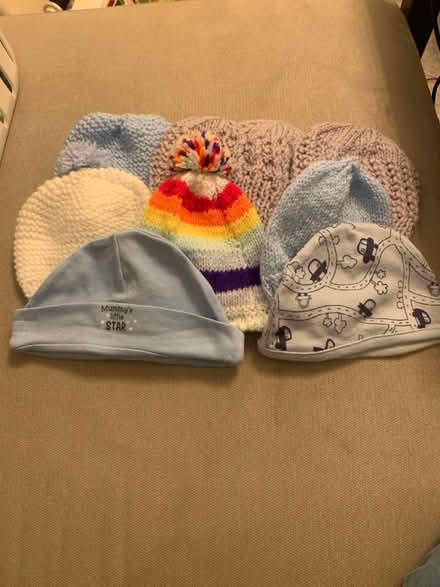 Photo of free 9 baby hats (WR5 Bath Road) #1