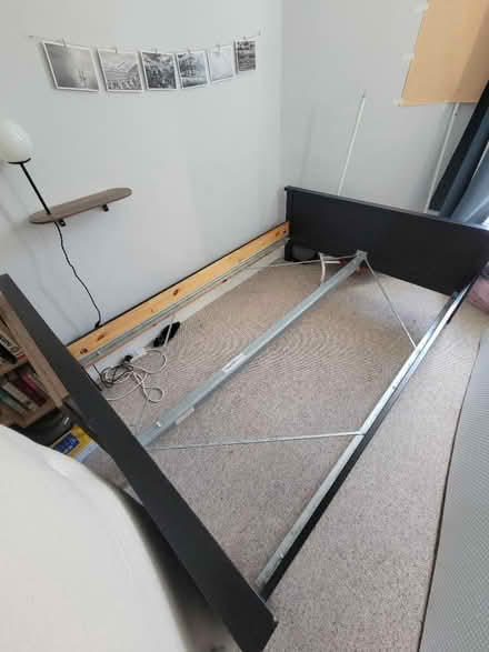 Photo of free Double bed frame - Ikea Hemnes (EH15) #2
