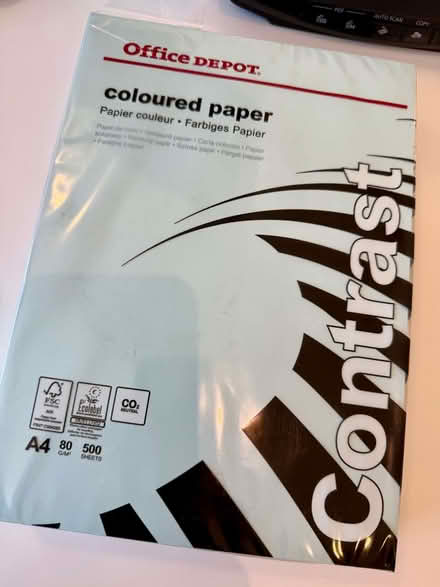 Photo of free Ream of blue paper (Oxford Circus W1F) #1