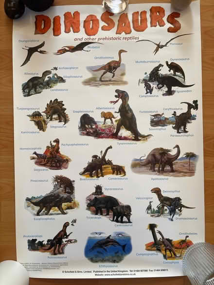 Photo of free Dinosaur poster (Horn's Mill SG13) #1
