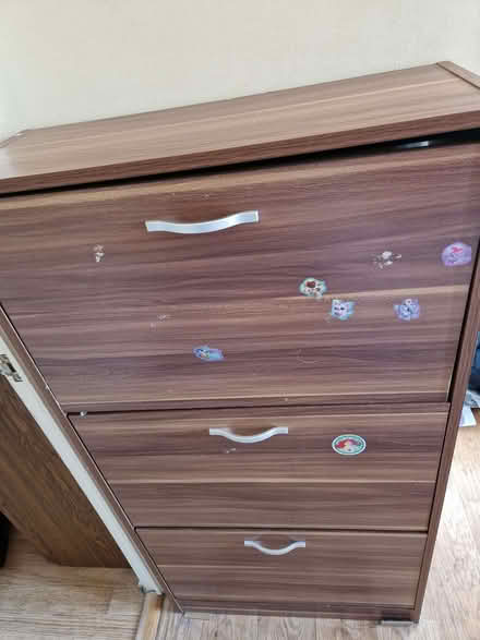 Photo of free Wooden shoe cabinet (Benhall GL51) #1