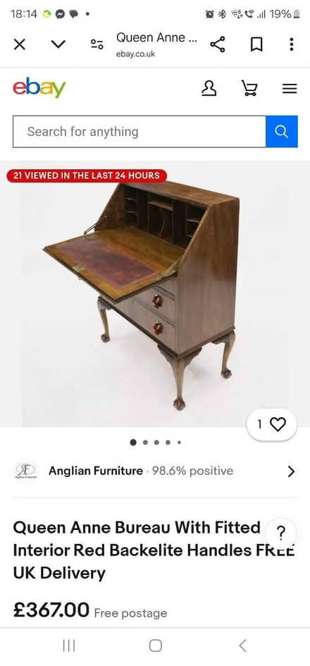 Photo of free Chest of Drawers with desk / storag (N16 Stoke Newington) #1