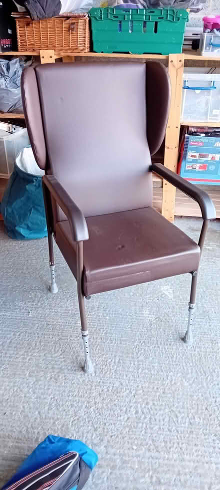Photo of free High back chair with adjustable legs (Oaklands nr Welwyn AL6) #2