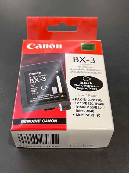 Photo of free Unopened Canon BX-3 ink cartridge. Black. (Norham Manor OX2) #1