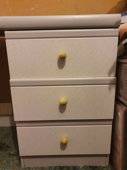 Photo of free Grey/blue desk with glass top (Twyford RG10) #3