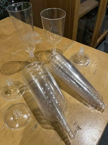 Photo of free Stackable plastic wine glasses. (Micklefield HP13) #1