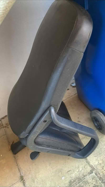Photo of free Leather office chair seat only (SL4) #1