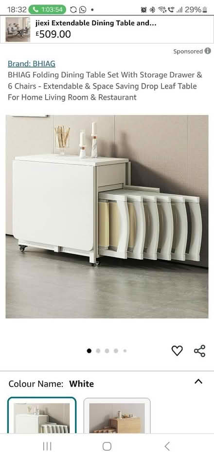 Photo of free Folding dinning Table NO Chairs (N16 Stoke Newington) #1