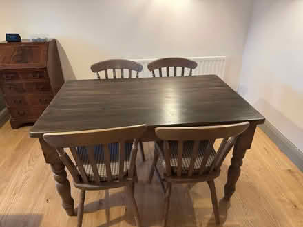 Photo of free Kitchen table & 4 chairs (Top Amersham HP6) #2