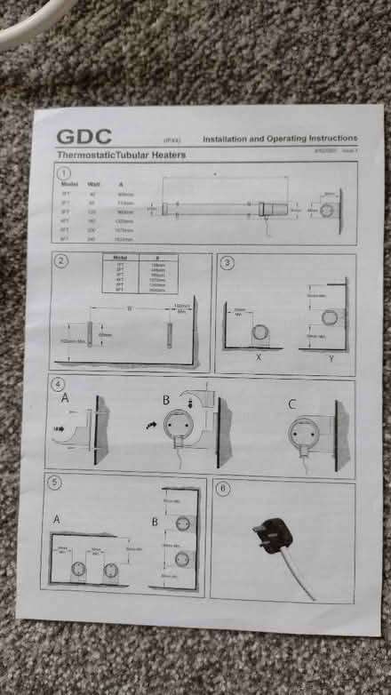 Photo of free Thermostatic tubular heater (Crookes S10) #4