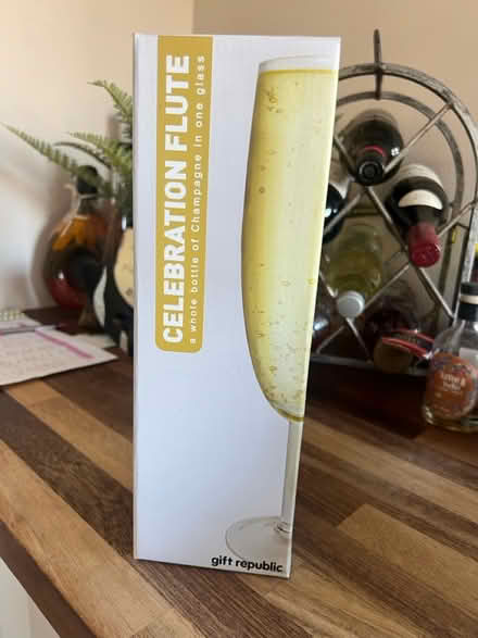 Photo of free Bottle of champagne flute glass (Hawley) #1
