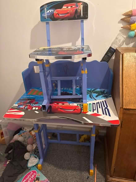 Photo of free Childs table and chair (Oakwood derby) #1