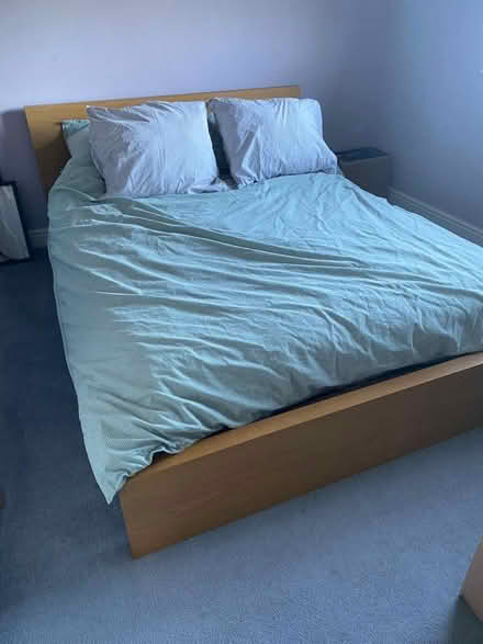 Photo of free Ikea double bed (no mattress) (Stroud) #1