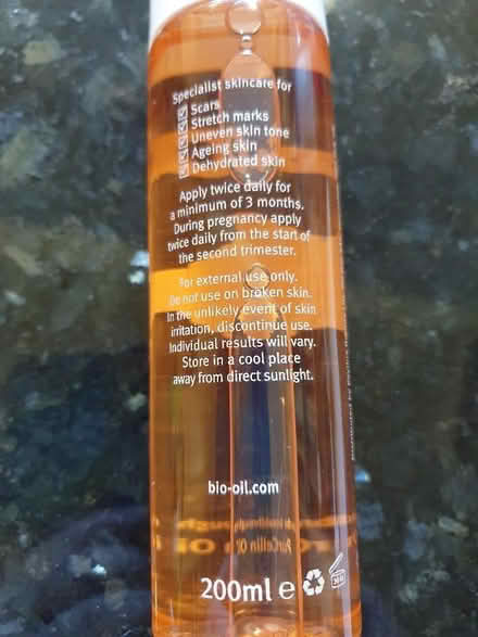 Photo of free Bio-Oil skin care oil for scars stretch marks etc used once (Hungerford RG17) #3