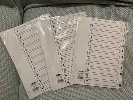 Photo of free Index file dividers x 14 packs (Henley-on-Thames RG9) #3