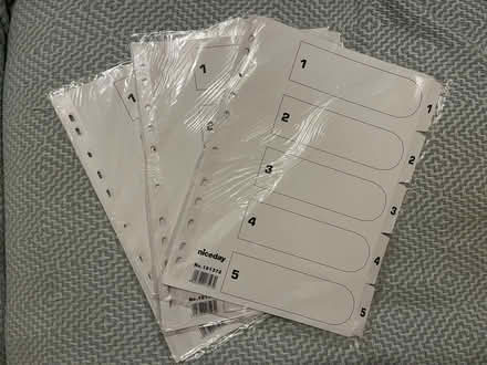 Photo of free Index file dividers x 14 packs (Henley-on-Thames RG9) #2