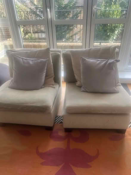 Photo of free Pair of Andrew Martin comfy chairs (Sw20 0sb) #1