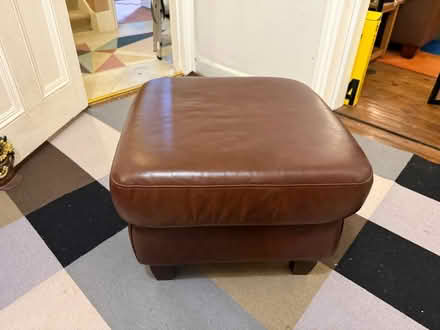 Photo of free Large leather footstool (Tulse Hill SW2) #3