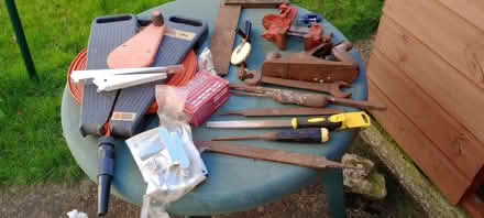 Photo of free Old tools, fixings, shelf brackets etc (The Wells KT18) #1