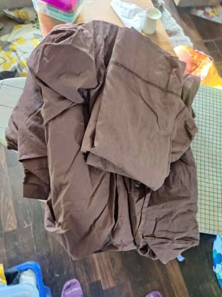 Photo of free Brown double duvet set and fitted sheet (Surrenden BN1) #1