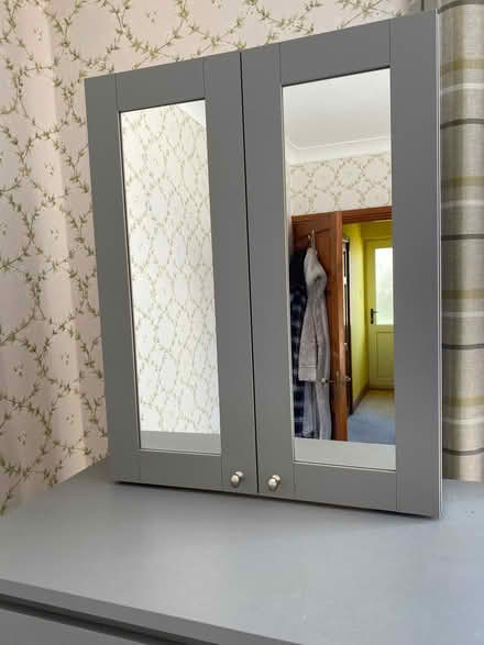 Photo of free Mirrored bathroom/bedroom cabinet. (Reymerston NR9) #1