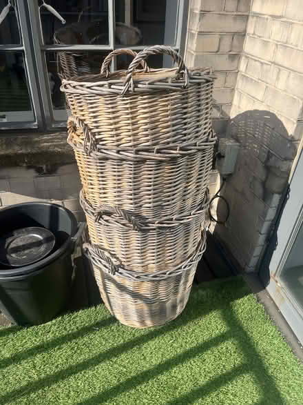 Photo of free Four wicker baskets (Poland Street, W1F) #1
