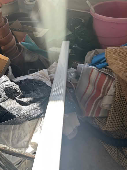 Photo of free white vinyl down spout (Arlington Center) #1