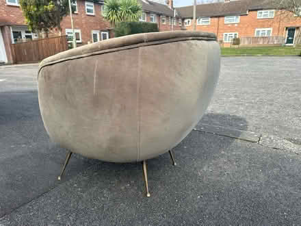 Photo of free Brown-green velvet chair (Headington OX3) #4