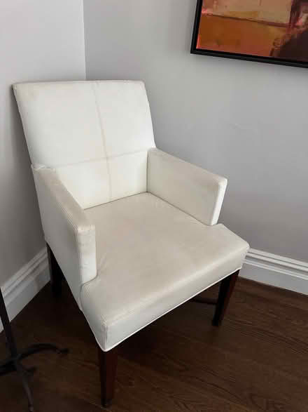 Photo of free White leather Bolier chairs (UWS near AMNH) #1