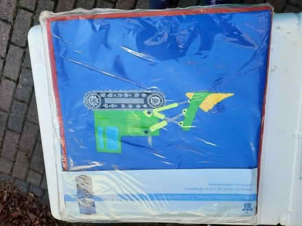 Photo of free Tesco blue children's hanging clothes shelves (Southbourne BH6) #1