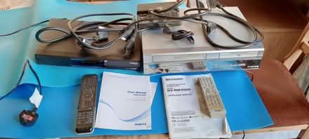 Photo of free A Humax set-top box and a Sharp VHS and DVD recorder (The Wells KT18) #1