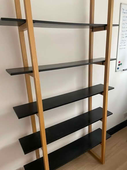 Photo of free Habitat Loki Black and Wood Free Standing Shelving Unit Book (Elephant and castle SE1) #1