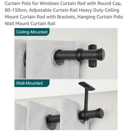 Photo of free Curtain rail - 0.8m to 1.5m (Southfields) #3