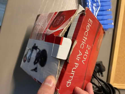 Photo of free Job Lot: Electric Air Pump, Door Stop, Corkboard, Pegs (Forest Gate E7) #3