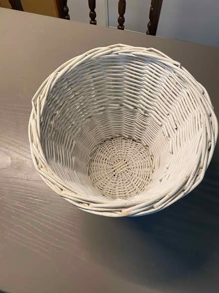 Photo of free 1 x IKEA Ceramic Plant Pot + 1 x Rattan Waste Paper Basket (Forest Gate E7) #3