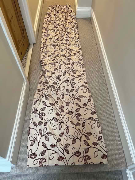Photo of free Large pair pencil pleat curtains 260x252cm (Lower Weston) #1