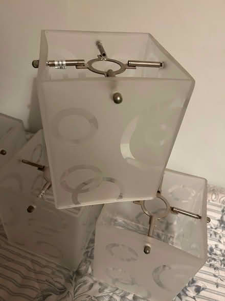 Photo of free 4 Glass lampshades (Horsham, Lambs Farm Rd area) #1