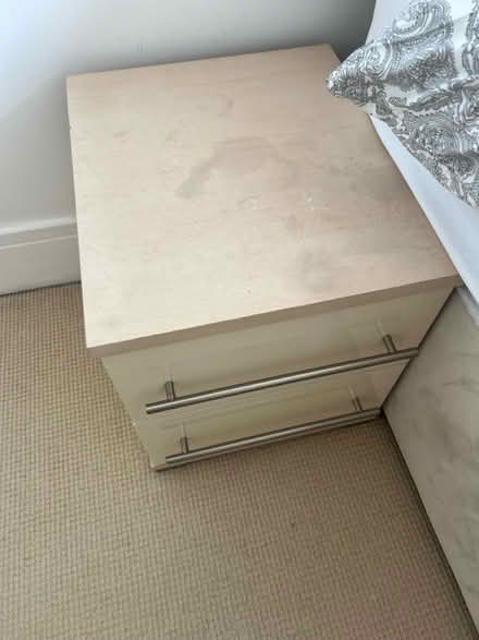 Photo of free Pair of bedside tables (Sw20 0sb) #1