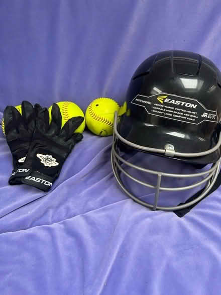 Photo of free Softball helmet, balls and gloves (St John’s Wood NW8) #1