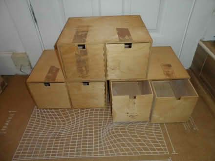 Photo of free 3 wooden storage boxes (St albans) #1