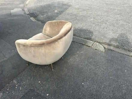Photo of free Brown-green velvet chair (Headington OX3) #3