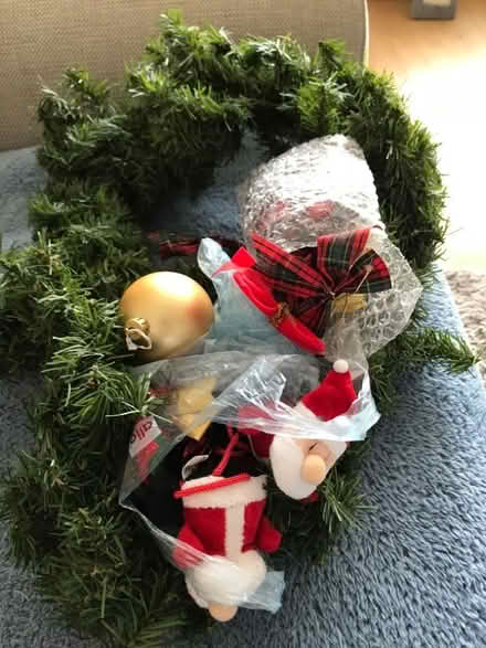 Photo of free Christmas Decorations and Red and Gold Bows (Willaston CH64) #1