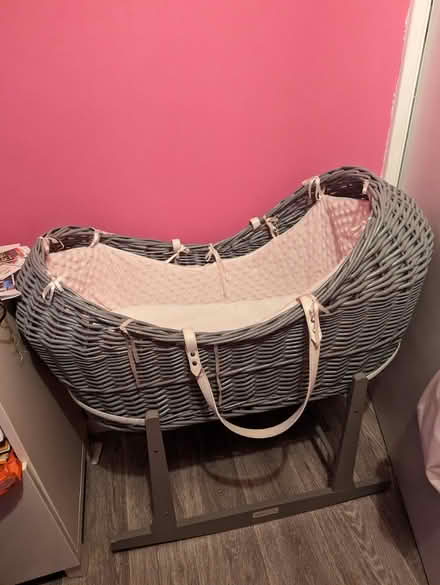 Photo of free Grey moses basket and stand (Wollaton NG8) #1