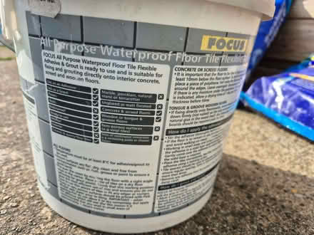 Photo of free Floor tile adhesive and grout (Lye Valley OX3) #3