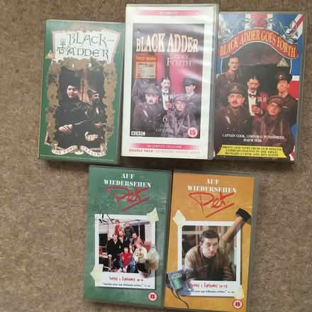 Photo of free Black Adder and Auf Weidersehn VHS tapes x 5 (Brogborough MK43) #1
