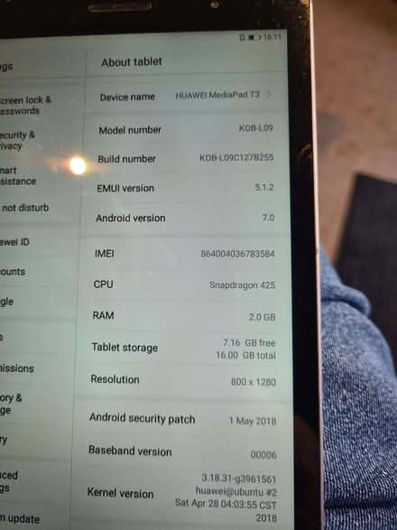 Photo of free Mini tablet - HUAWEI MediaPad T3 (Richmond TW10) #2